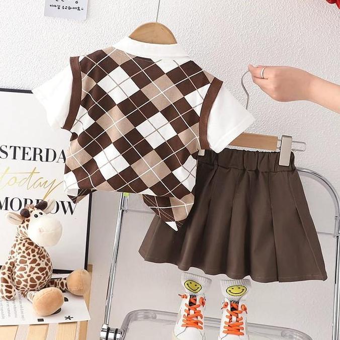 baju anak Model VEST SCHOOL BOY & GIRL lucu ala korea 6 bulan -5 tahun