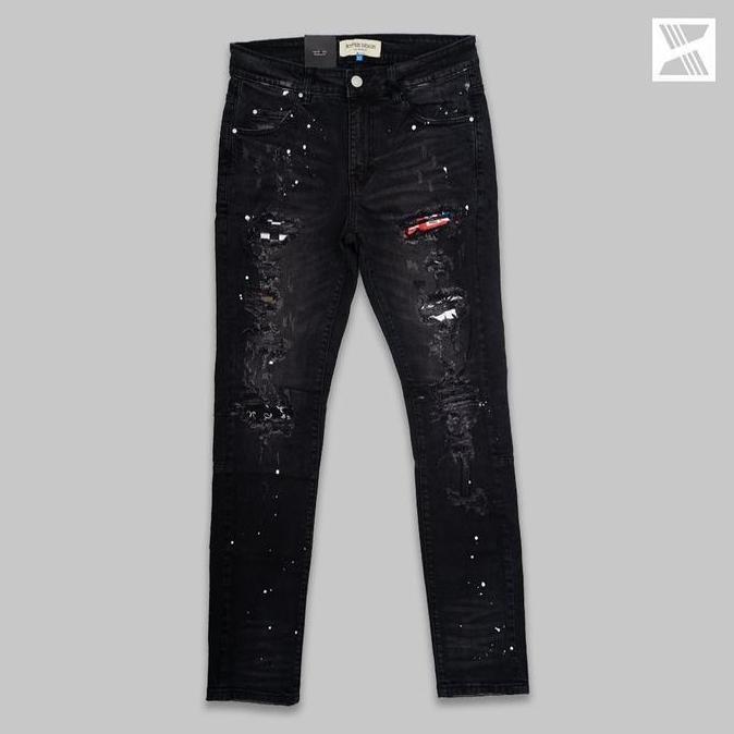 Hyper Denim Patch Black Jeans 100% Authentic (TERBAIK) (TERBARU) (TERMURAH)
