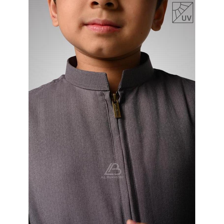 Al Bukhori - ANTI UV Jubah Anak Gamis Laki Laki Thobe Premium 4 - 12 Tahun Lengan Panjang - Jubah Ab