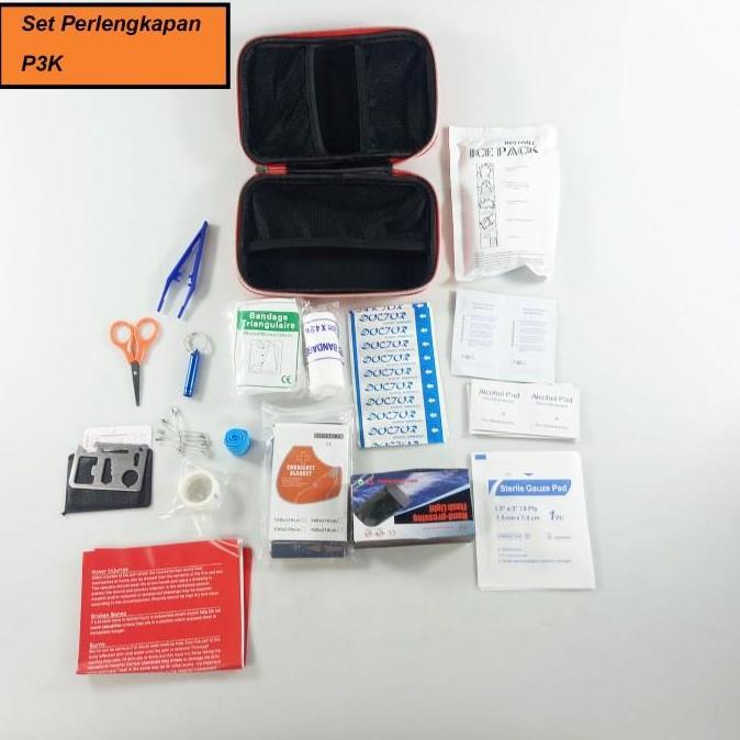 kotak p3k emergency first aid kit box camping mobil lengkap isi