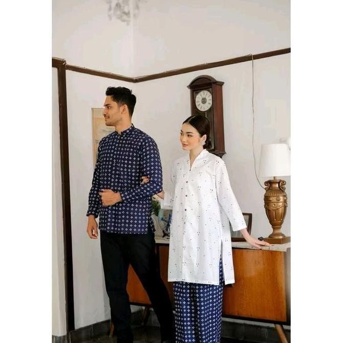 Termurah / Hot Sale Couple Batik Kalila-Tunik Garutan Solo-Tunik Batik Kerja-Couple Family Batik-Bat