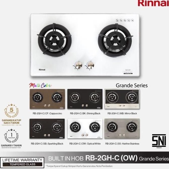 Kompor Rinnai RB-2GH-C RB2GHC RB 2 GH C MB BK SS OW SB CF