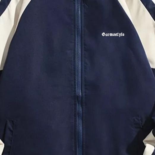 Varsity Jacket Vintage Soft Parasut Waterproof Mantel Pria