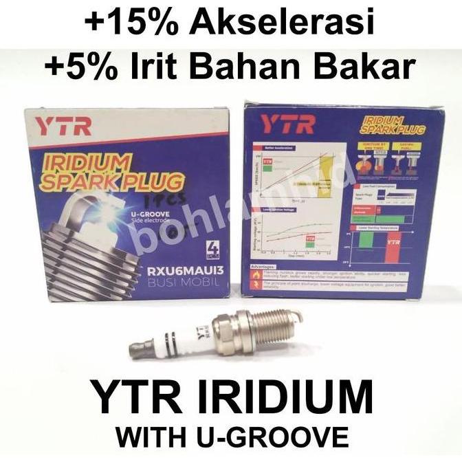 TERMURAH - BUSI IRIDIUM FEROZA YTR U-Groove Spark Plug Mobil