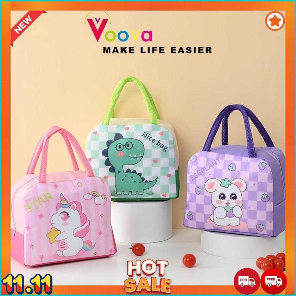 Terlaris Voova Lunch Bag/Reseller Welcome /Tas Bekal Anak Karakter Tahan Panas/Tas Bekal Sekolah