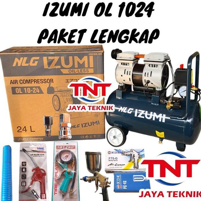 Sale Izumi 24 Liter Ol 10-24 Kompresor Oilless Izumi 1Hp 24Liter Ol 1024