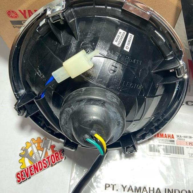 Promo Refflektor Lampu Depan Assy Set Yamaha RX King RXK Bulat Original YGP Diskon