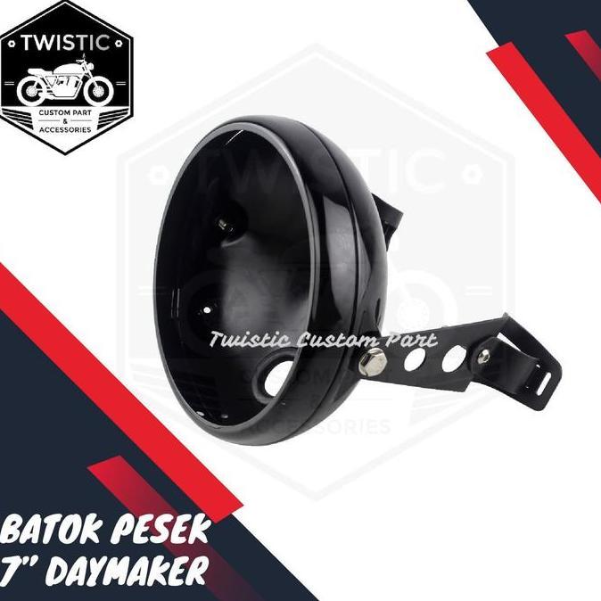 Cover Batok Pesek Lampu Daymaker 7 Inch Motor & Bracket Kupingan Restock