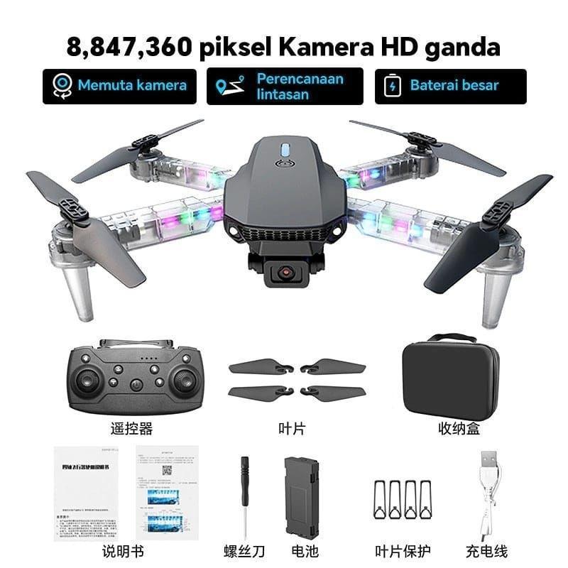Drone Dengan Dual Kamera Hd Drone Wifi Fpv Kamera Drone 4K Kamera Hd Posisi Visual Tanpa Dus