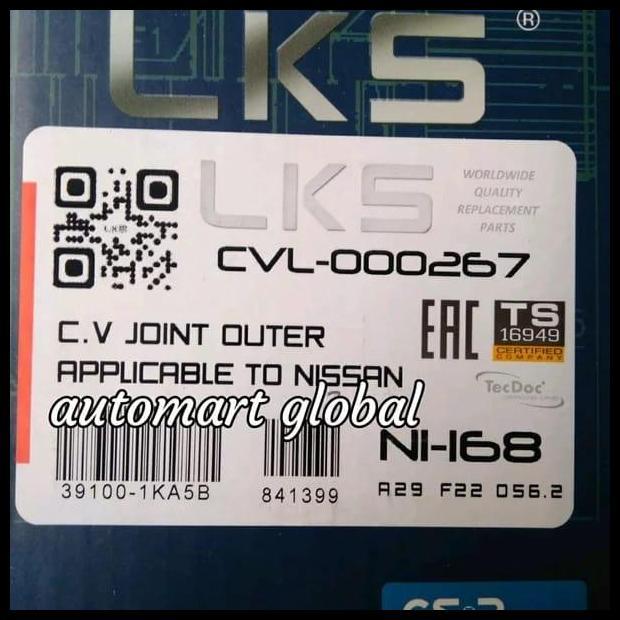 HOT DEAL CV JOINT LUAR NISSAN JUKE AS RODA JUKE 
