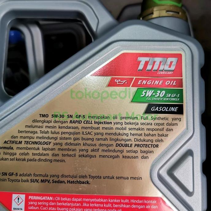 Oli Tmo 5W-30 Full Synthetic Original Toyota New Design  Sale