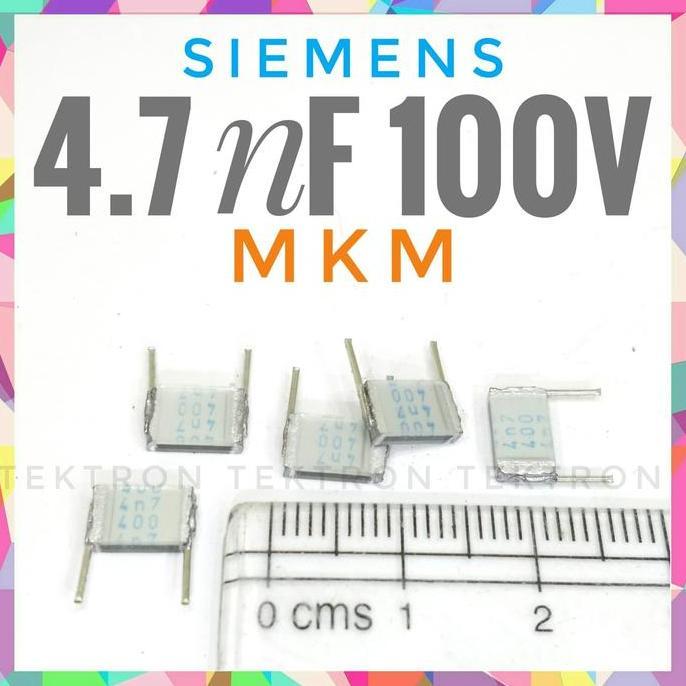 Terbaru (1) Siemens 4.7nF 400V MKM Metalized Polyester Capacitor 4n7 0.0047uF 472 tek70n