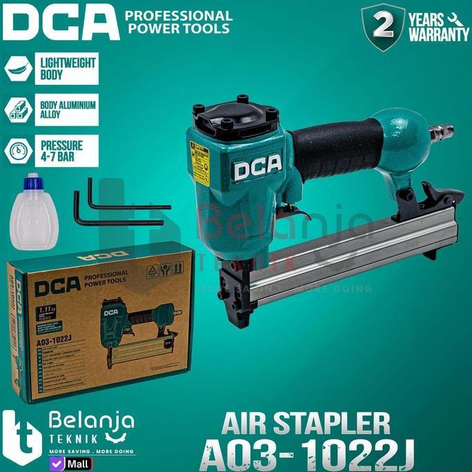 Herefarm88 - DCA Alat Paku Tembak Stapler Angin A3-122J Air Stapler Paku U 22MM Kapasitas 1 Pcs Pres