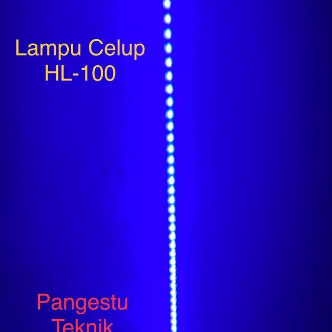 BEBAS ONGKIR - [Biru] Lampu LED HAILONG 100 cm / T4 LED-HL 100 18 Watt / Lampu Celup Akuarium (ABC-A