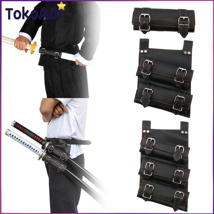 Belt Sabuk Pedang /Belt Pedang Kulit Sarung Pinggang 1/2/3 Slot