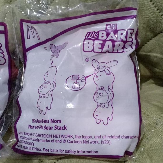 We Bare Bears Bear Nom Nom Nomnom and the bear stack mcd happy meal