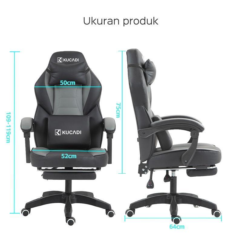 Kucadi [Pengiriman Dari Medan ] Gaming Chair Kursi Kantor Kursi Kerja Kursi Belajar Kursi Santai Kur