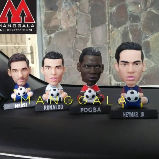 Thebest- Boneka Pajangan Bobble Head Goyang Dashboard Mobil Messi