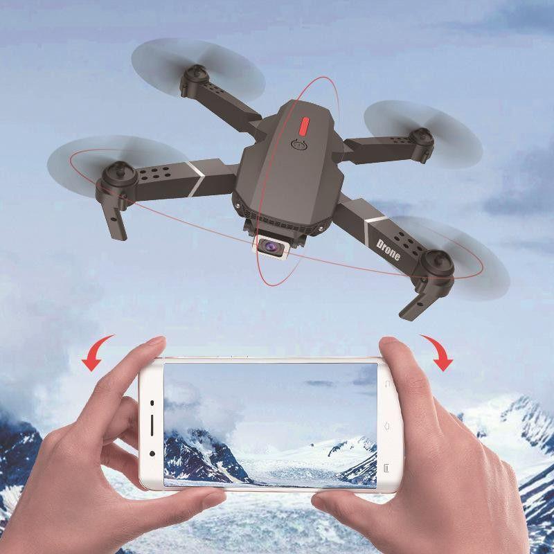 Drone E88 Fullset Remote Kamera Drone Untuk Pemulabelajar  Rc Dron E88