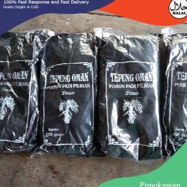 Tepung Oman Pewarna Dawet Dan Cendol Hitam Netto 250Gr