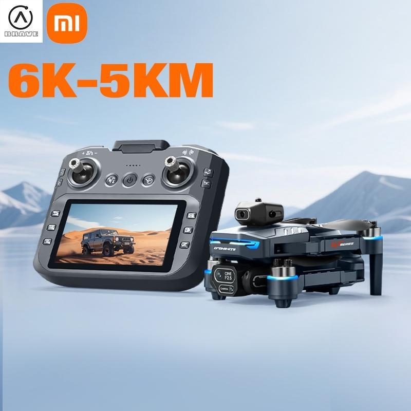 Drone 6K Fpv /Kamera Ganda, Motor Tanpa Sikat, Sistem Penghindaran Rintangan/Pesawat Mainan, Drone 5