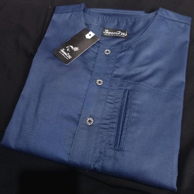 HARGA PRODUK Baju Koko Muslim Stelan Kurta Pakistan Kerah Oblong Panjang di Bawah Lutut Pria Dewasa 