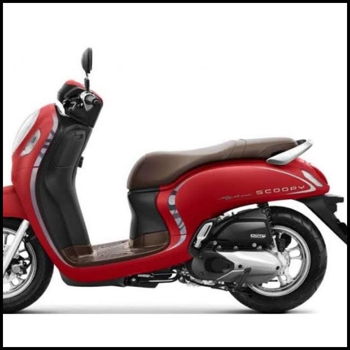 TERBARU (ORI) STRIPING  HONDA SCOOPY 2021 MERAH ORIGINAL