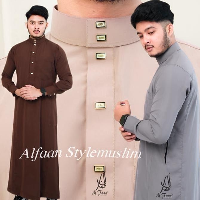 BEST SELLER  Jubah Slimfit MOHA Gamis pria Jubah Pria Muslim jubah alfaan gamis pria Alzan busana mu
