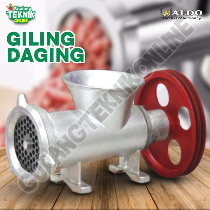 DHEALOKA Giling Daging ALDO No42 - Gilingan Daging Doubel Dobel Bearing Pulley / Penggiling Daging A