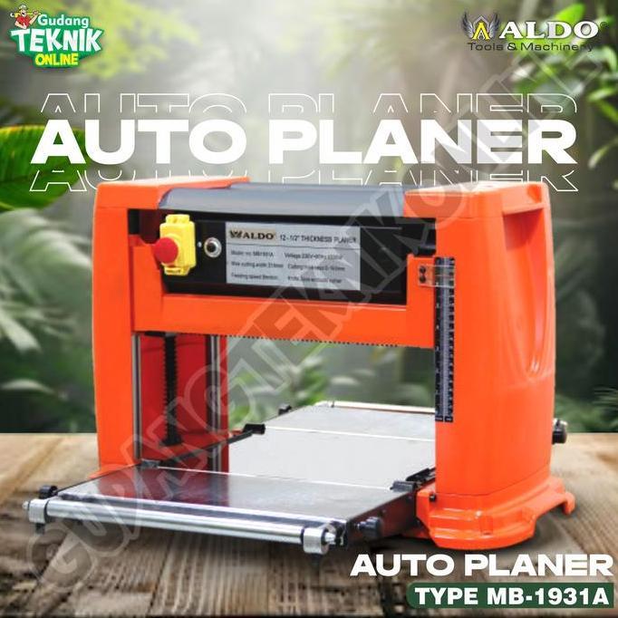 DHEALOKA Mesin Planer Duduk 12" ALDO MB-1931A / Mesin Meja Planner Pasah Ketam Sugu Serut Kayu 12 In