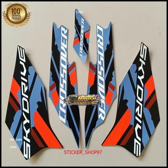 TERBARU (ORI) STRIPING SUZUKI SKYDRIVE CROSS CROSSOVER 2023 2024 BIRU     SUZUKI KUALITAS ORIGINAL P