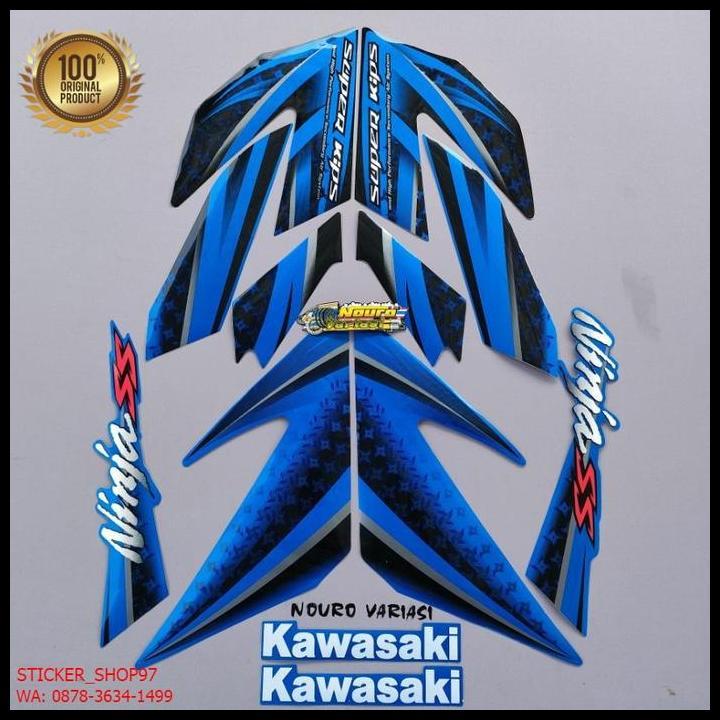 TERBARU (ORI) STRIPING KAWASAKI NINJA SS 150  2012 BIRU KUALITAS ORIGINAL 