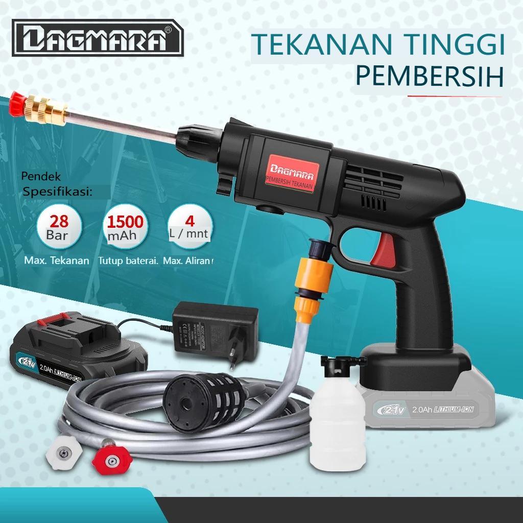 Dagmara Alat Cuci Mobil High Pressure Cleaner 21 Volt Alat Cuci Motor Baterai Alat Cuci Baterai Port