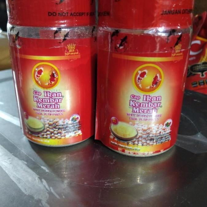 lada putih halus 65gr cap ikan kembar merah