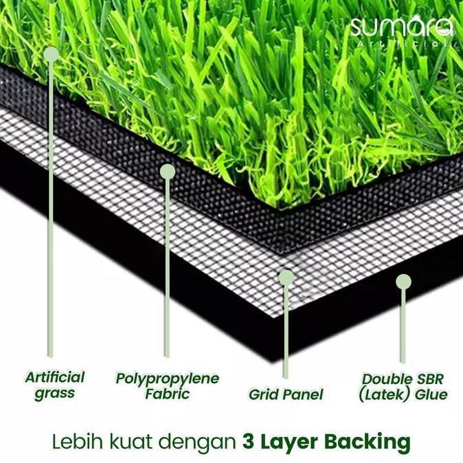 Rumput sintetis golf 1 cm Karpet Rumput Sintetis Dekorasi Hijau