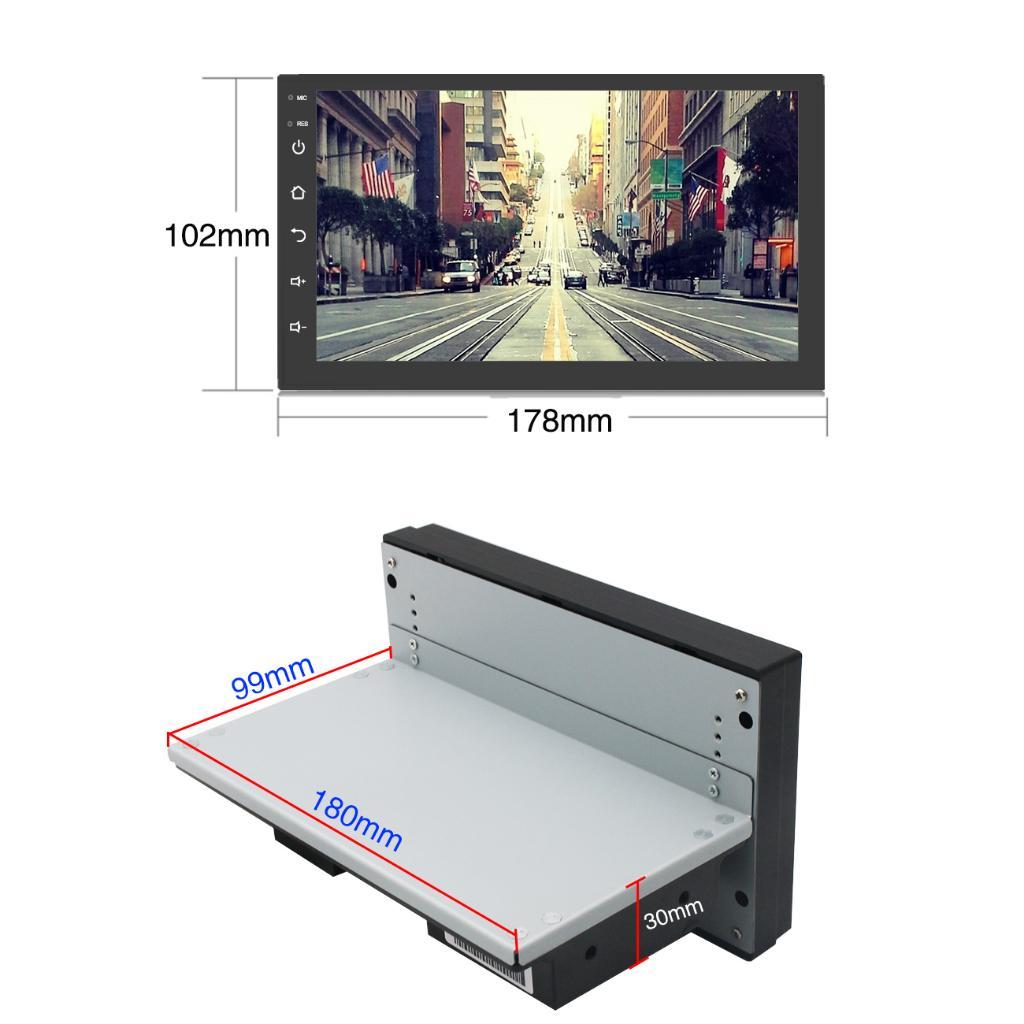 Universal 8G+128G Single Din | 7/9 Inch Android 13 Head Unit Untuk Semua 12V Mobil Ips Layer Car Ste