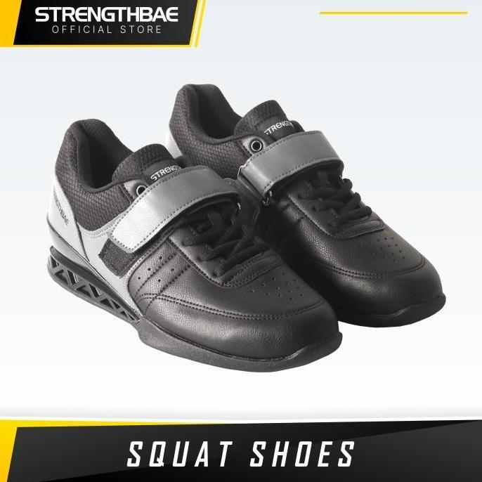 SQUAT SHOES STRENGTHBAE SEPATU WEIGHTLIFTING CROSSFIT POWERLIFTING ORIGINAL DAN TERPERCAYA