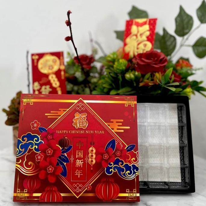 Kotak|Dus|Box Kue Nastar Kue Kering Imlek Edition |Sekat 20&30
