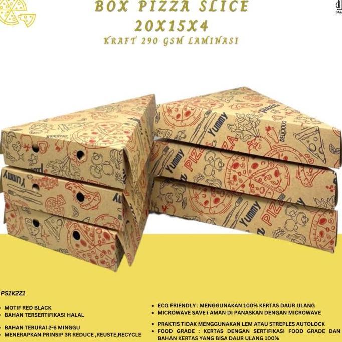 Dus Pizza Slice Box Pizza Segitiga Dus Crepes (PS1K2Z1)