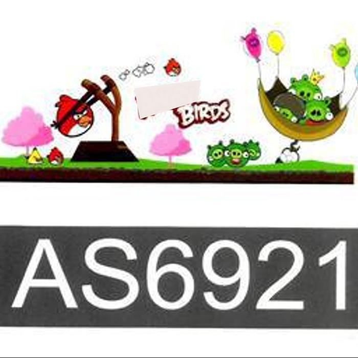 Meth As6921 Angry Bird N Green Pig 60X90 Walstiker Wallsticker Walstiker