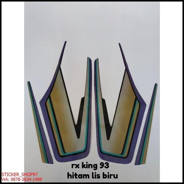 DISKON (ORI) STRIPING  YAMAHA RX KING TAHUN 1993 HITAM BIRU KUALITAS ORIGINAL 