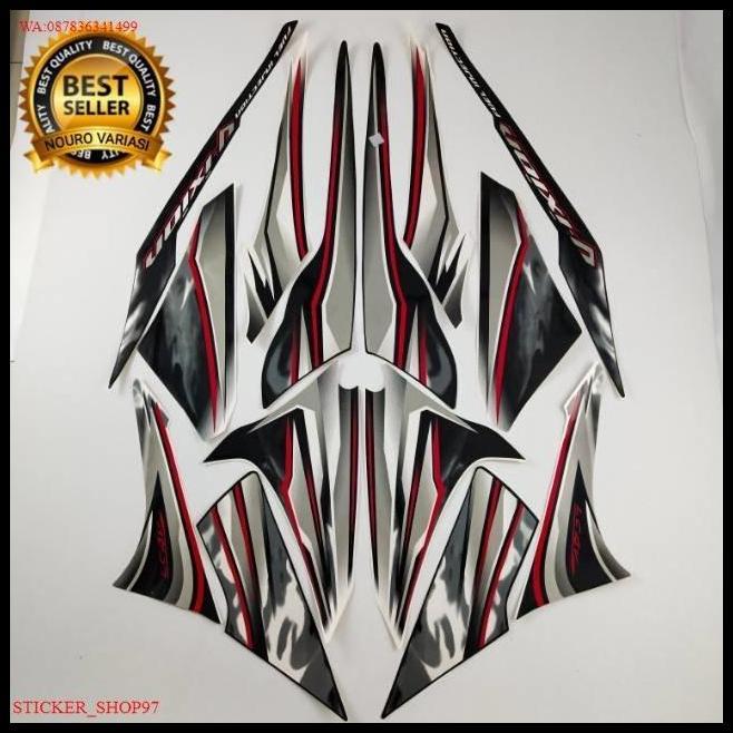 TERLARIS (ORI) STRIPING YAMAHA VIXION 2012 OLD HITAM PUTIH LIST BODY STANDAR