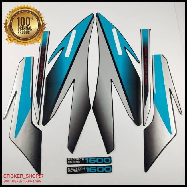 DISKON (ORI) STRIPING HONDA GL PRO  1996 1997 HITAM  BIRU KUALITAS ORIGINAL 