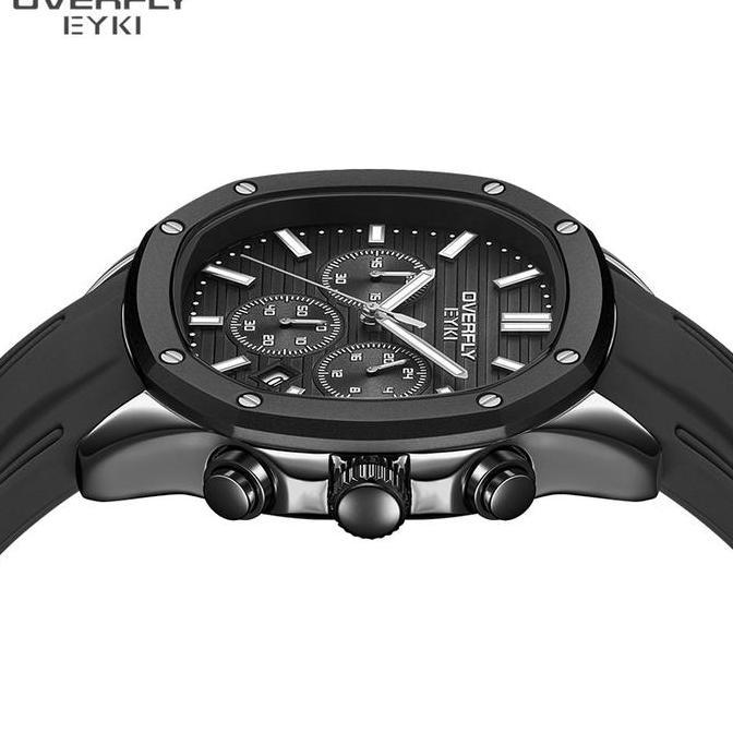 EYKI Jam Tangan Pria Silicon coklat Chrono Terbaru Sport E3206L