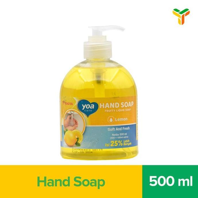Yoa Hand Soap Lemon Fresh Botol 500Ml (TERBAIK) (TERBARU) (TERMURAH)