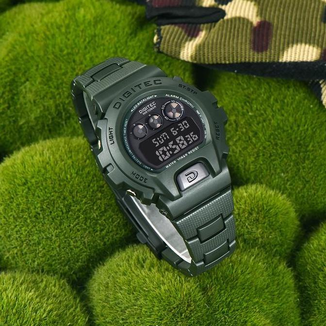Digitec DG-5198R Jam Tangan Pria Digital Resin Rantai 5198 DW6900