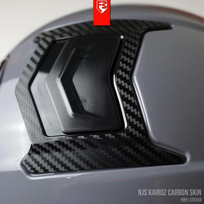 Sticker Set Carbon Skin Helm NJS Kairoz murah