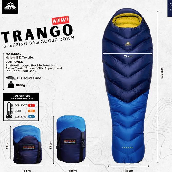Ready stock Sleeping Bag Goose Down 100% Angsana Trango series
