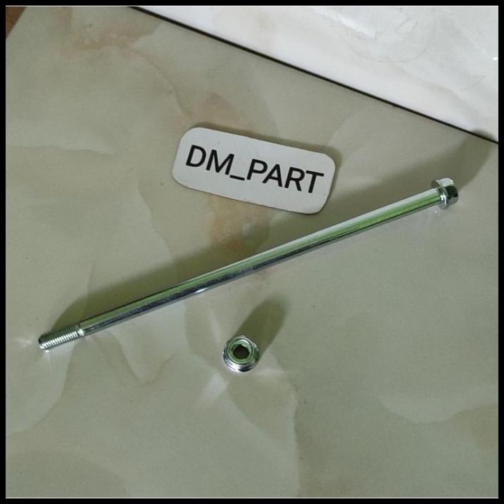 TERBARU AS BAUT RODA DEPAN VELG TROMOL YAMAHA NMAX PANJANG 24 CM 2DP