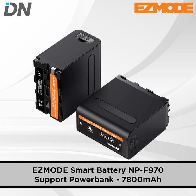 TERBARU - EZMODE Smart Battery NP-F970 Support Powerbank Type-C - 7800mAh